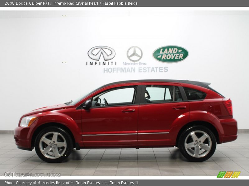 Inferno Red Crystal Pearl / Pastel Pebble Beige 2008 Dodge Caliber R/T
