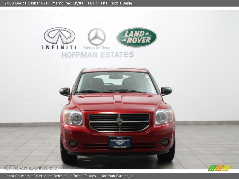 Inferno Red Crystal Pearl / Pastel Pebble Beige 2008 Dodge Caliber R/T