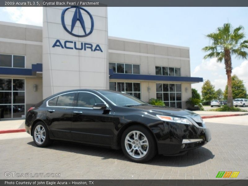Crystal Black Pearl / Parchment 2009 Acura TL 3.5