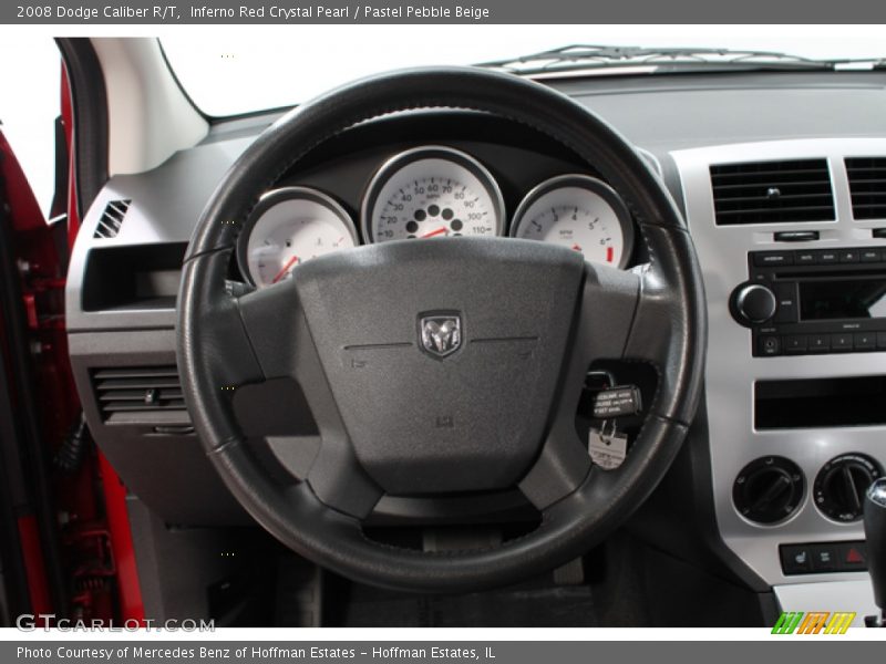 Inferno Red Crystal Pearl / Pastel Pebble Beige 2008 Dodge Caliber R/T