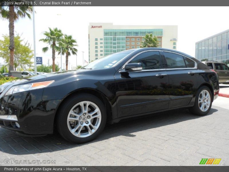 Crystal Black Pearl / Parchment 2009 Acura TL 3.5