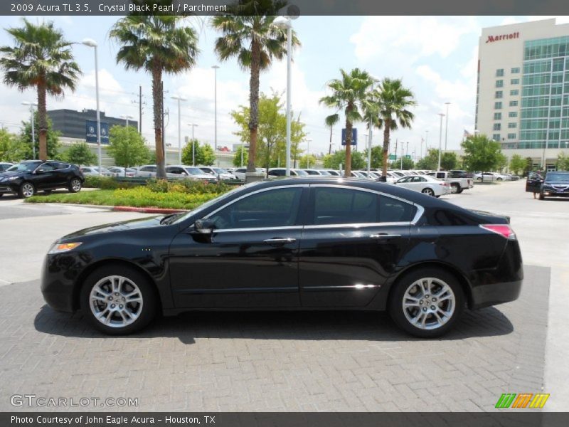 Crystal Black Pearl / Parchment 2009 Acura TL 3.5