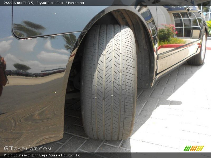 Crystal Black Pearl / Parchment 2009 Acura TL 3.5