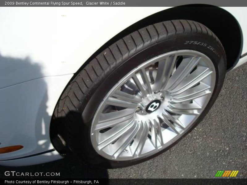 Glacier White / Saddle 2009 Bentley Continental Flying Spur Speed