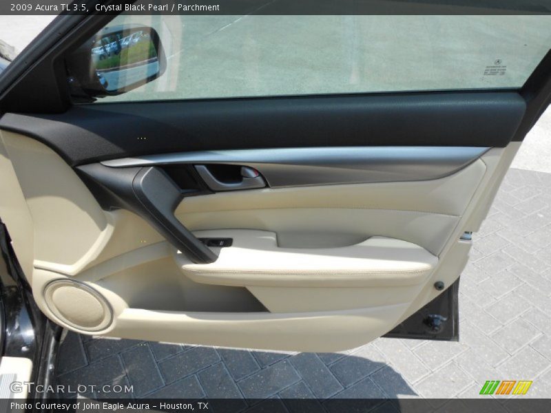 Crystal Black Pearl / Parchment 2009 Acura TL 3.5