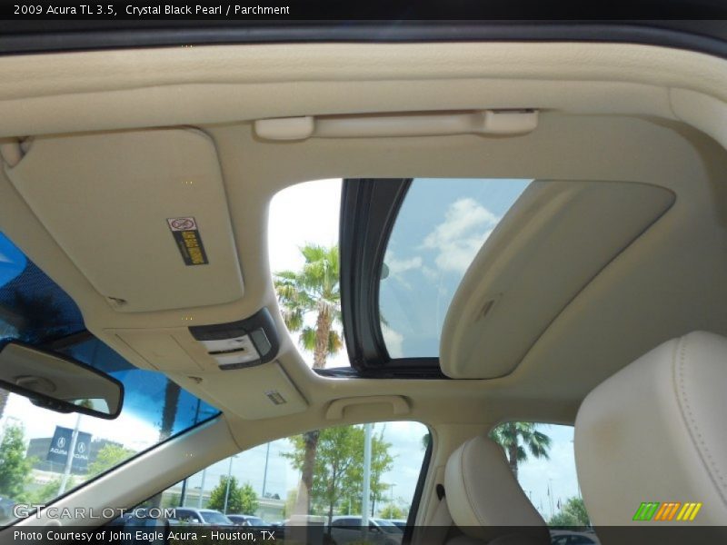 Crystal Black Pearl / Parchment 2009 Acura TL 3.5