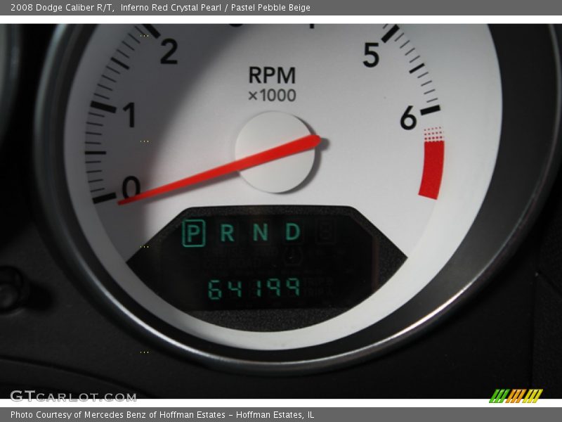 Inferno Red Crystal Pearl / Pastel Pebble Beige 2008 Dodge Caliber R/T
