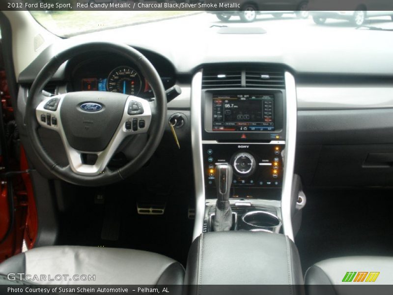 Red Candy Metallic / Charcoal Black/Silver Smoke Metallic 2012 Ford Edge Sport