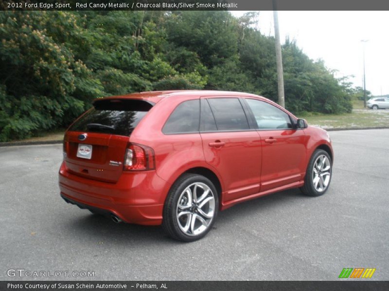 Red Candy Metallic / Charcoal Black/Silver Smoke Metallic 2012 Ford Edge Sport