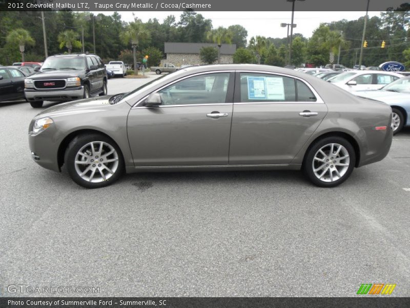 Taupe Gray Metallic / Cocoa/Cashmere 2012 Chevrolet Malibu LTZ