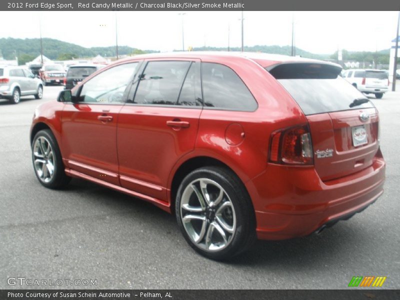 Red Candy Metallic / Charcoal Black/Silver Smoke Metallic 2012 Ford Edge Sport