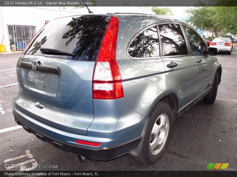 Glacier Blue Metallic / Ivory 2011 Honda CR-V LX