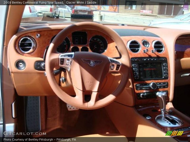 Glacier White / Saddle 2009 Bentley Continental Flying Spur Speed