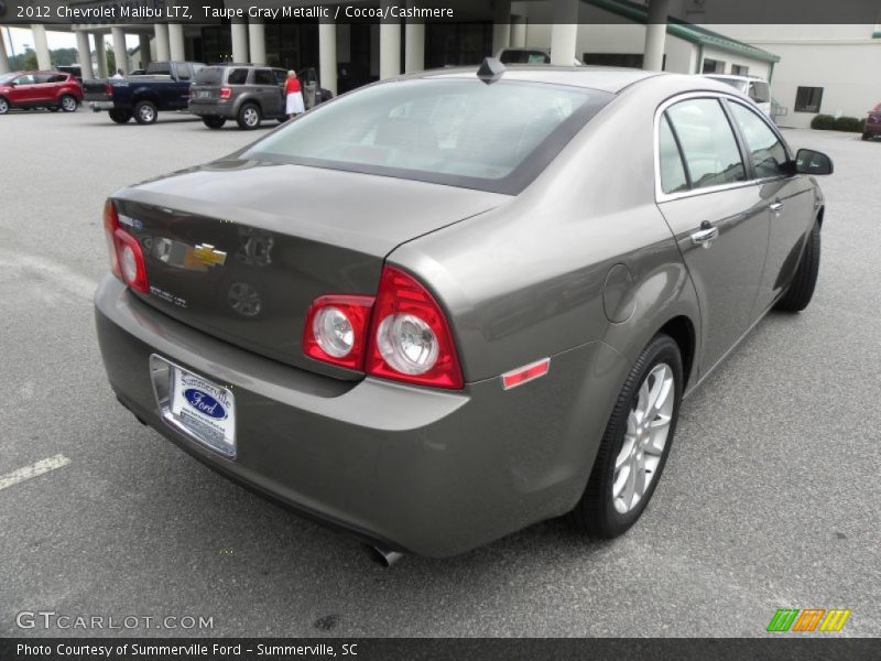 Taupe Gray Metallic / Cocoa/Cashmere 2012 Chevrolet Malibu LTZ