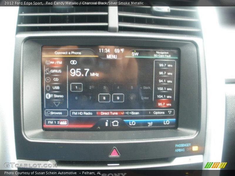 Red Candy Metallic / Charcoal Black/Silver Smoke Metallic 2012 Ford Edge Sport