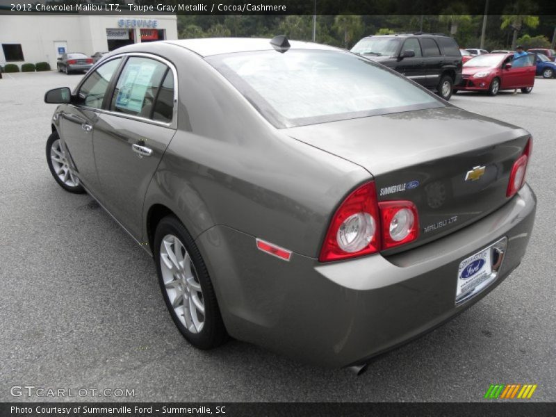 Taupe Gray Metallic / Cocoa/Cashmere 2012 Chevrolet Malibu LTZ