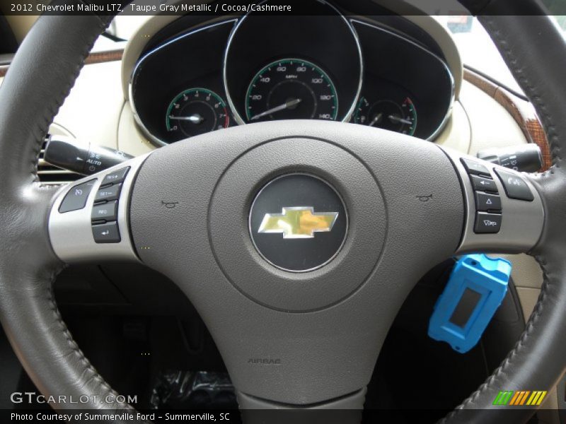 Taupe Gray Metallic / Cocoa/Cashmere 2012 Chevrolet Malibu LTZ