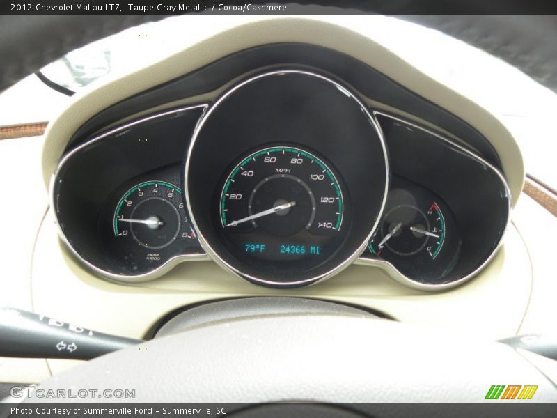 Taupe Gray Metallic / Cocoa/Cashmere 2012 Chevrolet Malibu LTZ
