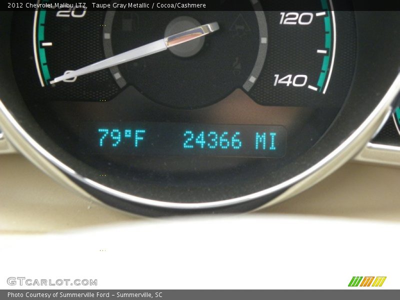 Taupe Gray Metallic / Cocoa/Cashmere 2012 Chevrolet Malibu LTZ