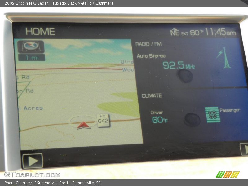 Tuxedo Black Metallic / Cashmere 2009 Lincoln MKS Sedan