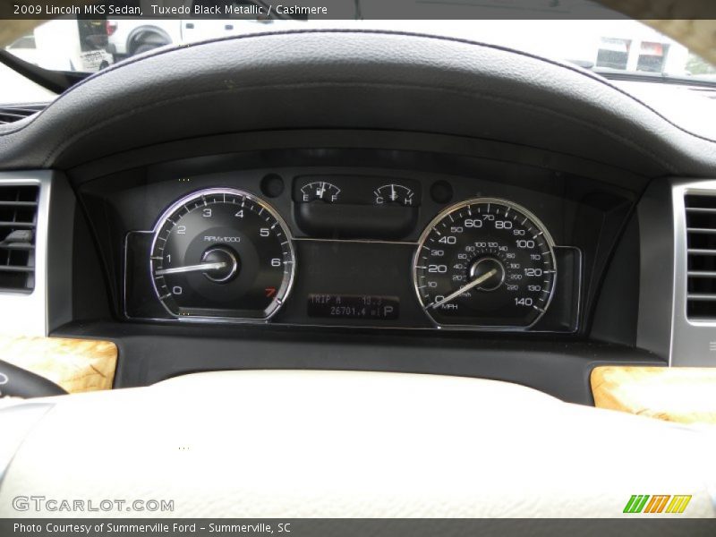 Tuxedo Black Metallic / Cashmere 2009 Lincoln MKS Sedan