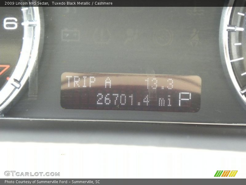Tuxedo Black Metallic / Cashmere 2009 Lincoln MKS Sedan