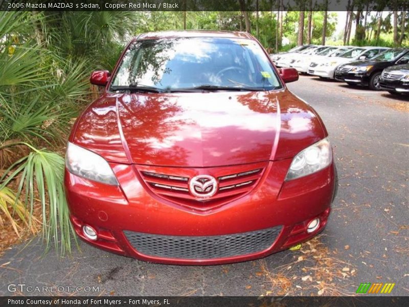 Copper Red Mica / Black 2006 Mazda MAZDA3 s Sedan