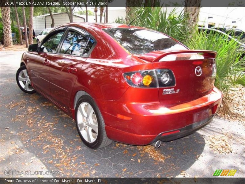 Copper Red Mica / Black 2006 Mazda MAZDA3 s Sedan