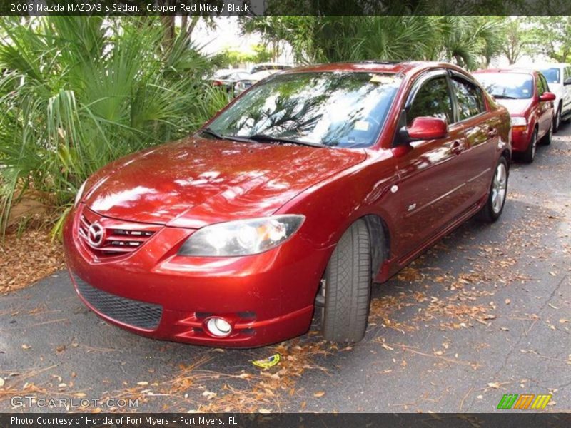 Copper Red Mica / Black 2006 Mazda MAZDA3 s Sedan