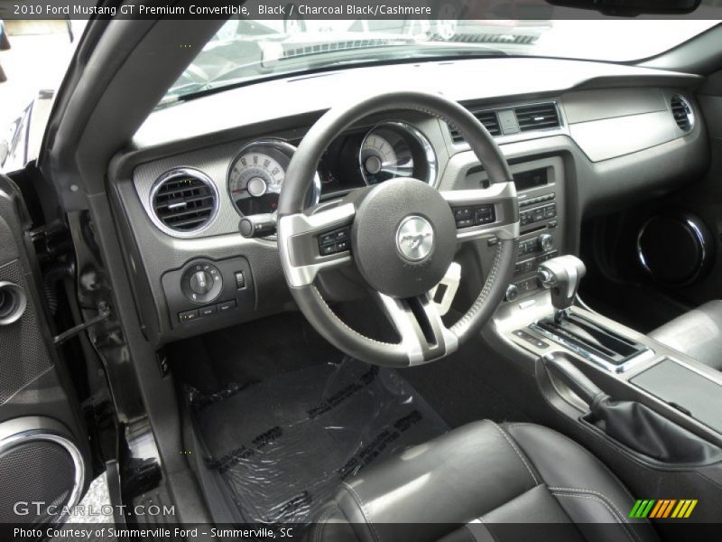  2010 Mustang GT Premium Convertible Charcoal Black/Cashmere Interior