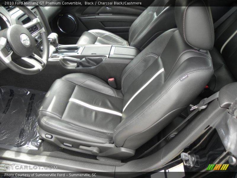 Front Seat of 2010 Mustang GT Premium Convertible