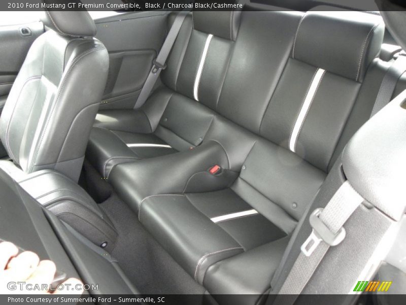 Rear Seat of 2010 Mustang GT Premium Convertible