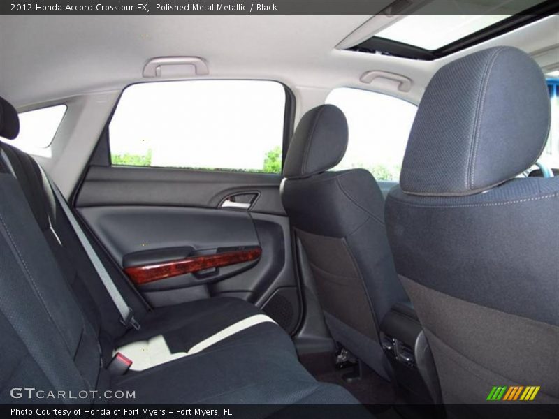 Polished Metal Metallic / Black 2012 Honda Accord Crosstour EX