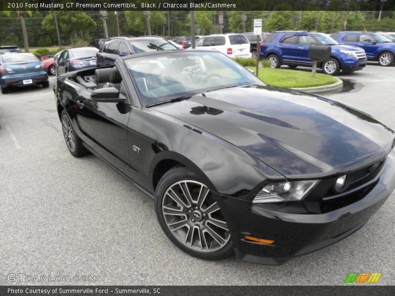 Black / Charcoal Black/Cashmere 2010 Ford Mustang GT Premium Convertible