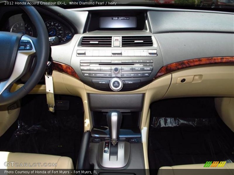 White Diamond Pearl / Ivory 2012 Honda Accord Crosstour EX-L