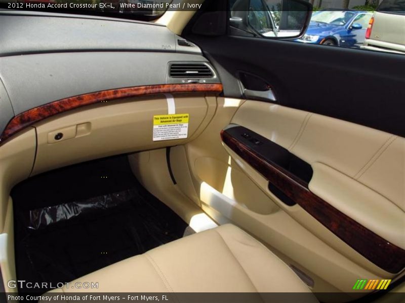 White Diamond Pearl / Ivory 2012 Honda Accord Crosstour EX-L