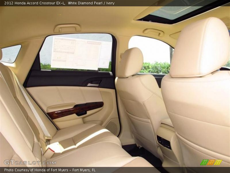 White Diamond Pearl / Ivory 2012 Honda Accord Crosstour EX-L