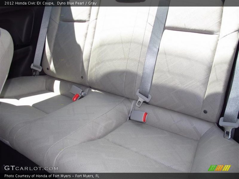 Dyno Blue Pearl / Gray 2012 Honda Civic EX Coupe