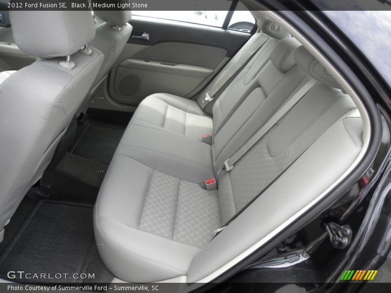 Black / Medium Light Stone 2012 Ford Fusion SE