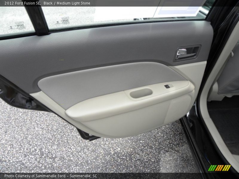 Black / Medium Light Stone 2012 Ford Fusion SE