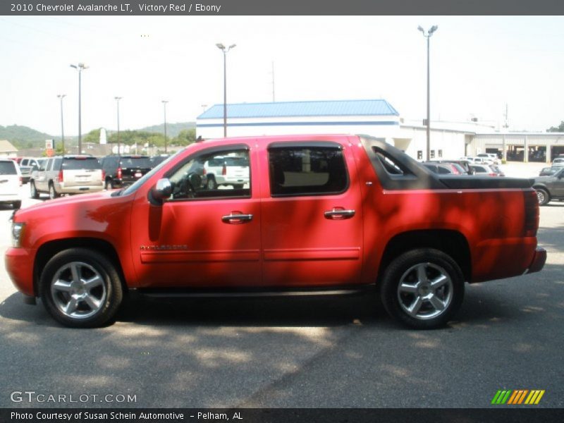 Victory Red / Ebony 2010 Chevrolet Avalanche LT