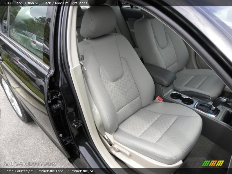 Black / Medium Light Stone 2012 Ford Fusion SE