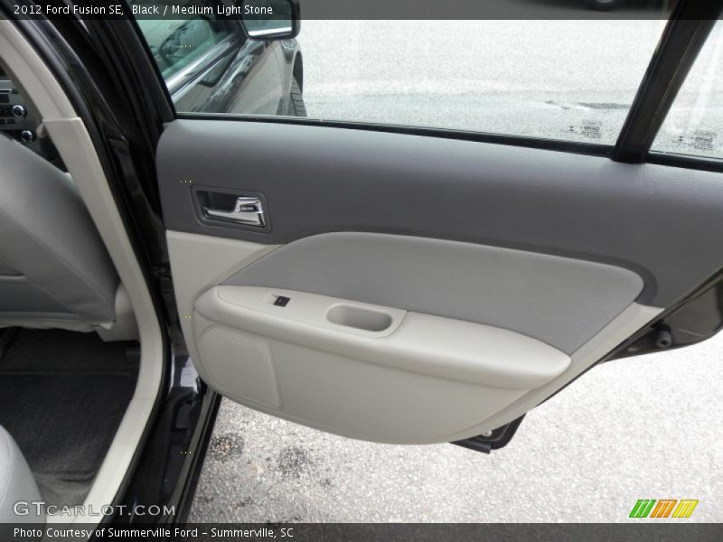 Black / Medium Light Stone 2012 Ford Fusion SE