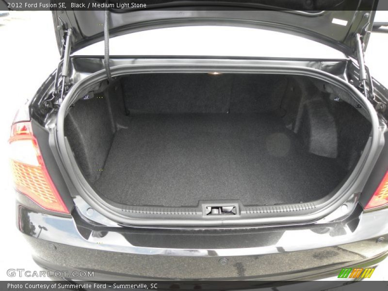 Black / Medium Light Stone 2012 Ford Fusion SE