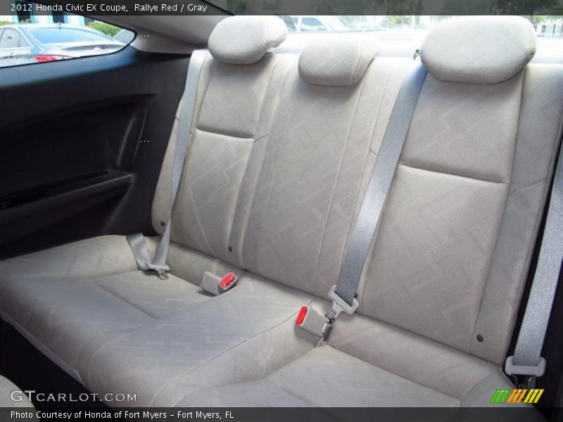 Rallye Red / Gray 2012 Honda Civic EX Coupe