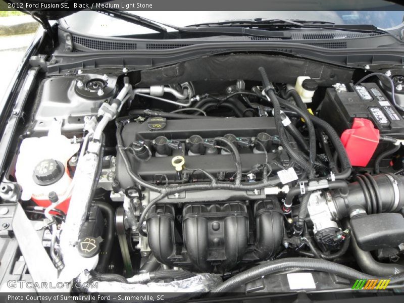 Black / Medium Light Stone 2012 Ford Fusion SE