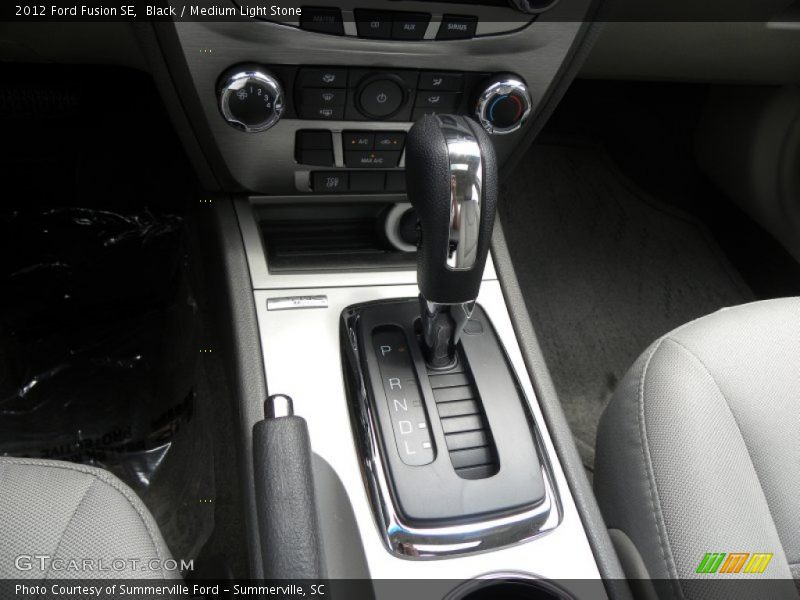 Black / Medium Light Stone 2012 Ford Fusion SE
