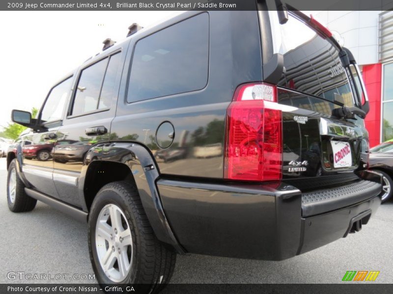 Brilliant Black Crystal Pearl / Saddle Brown 2009 Jeep Commander Limited 4x4