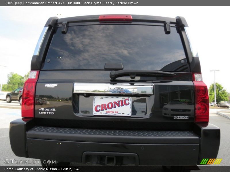 Brilliant Black Crystal Pearl / Saddle Brown 2009 Jeep Commander Limited 4x4