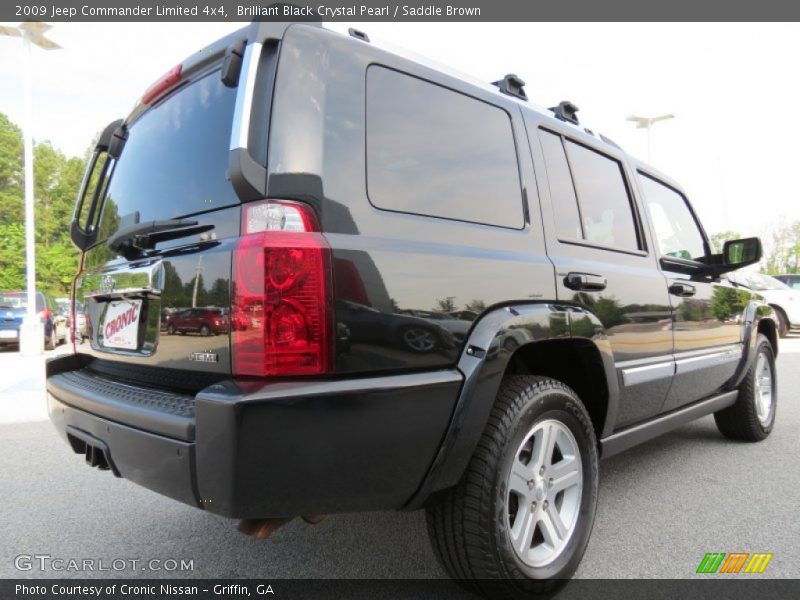 Brilliant Black Crystal Pearl / Saddle Brown 2009 Jeep Commander Limited 4x4